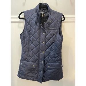 Banana Republic Quilted Vest in Navy Blue